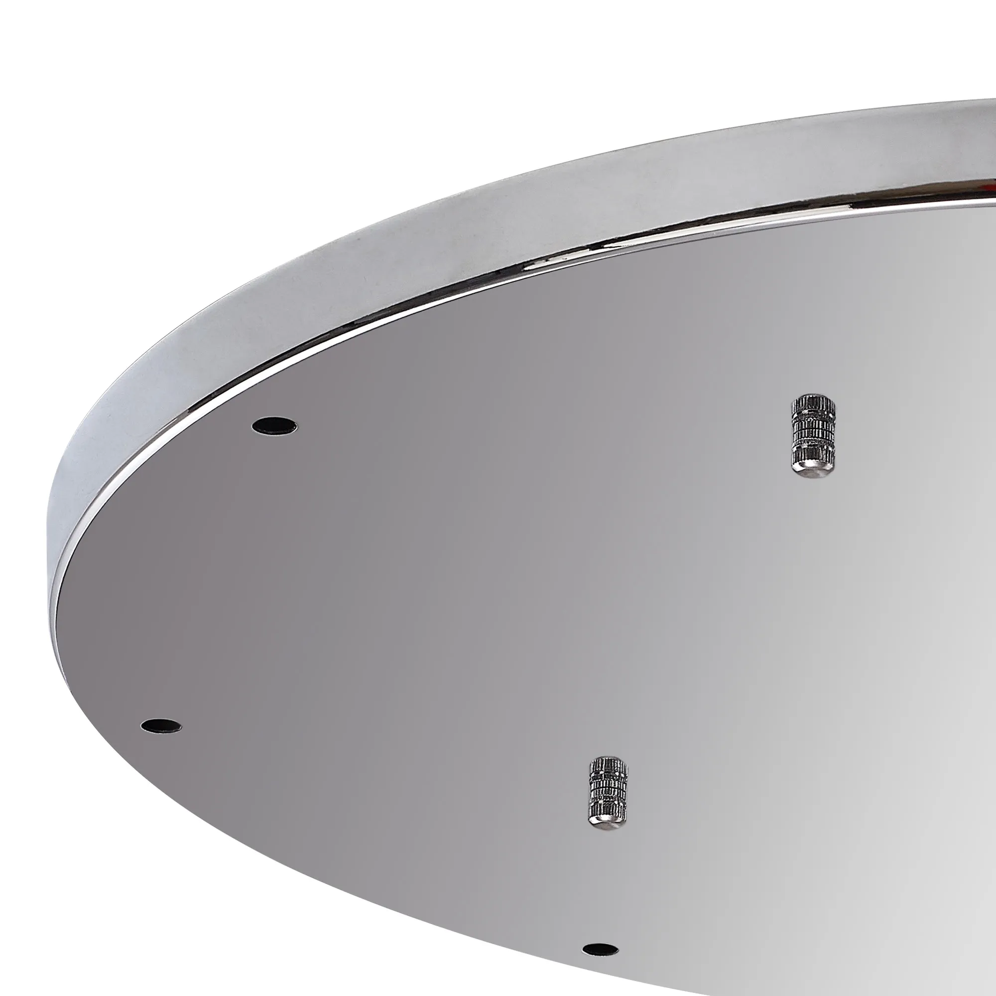 Hayes 9 Hole 60cm Round Ceiling Plate Polished Chrome Stainless Steel D0831CH  Deco Hayes Chrome